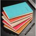 Schulübungsbuch Werbe -Werbemaschine PVC Leather Journal gesäumt Promotion Journal Drucken benutzerdefiniertes Notizbuch mit Tasche